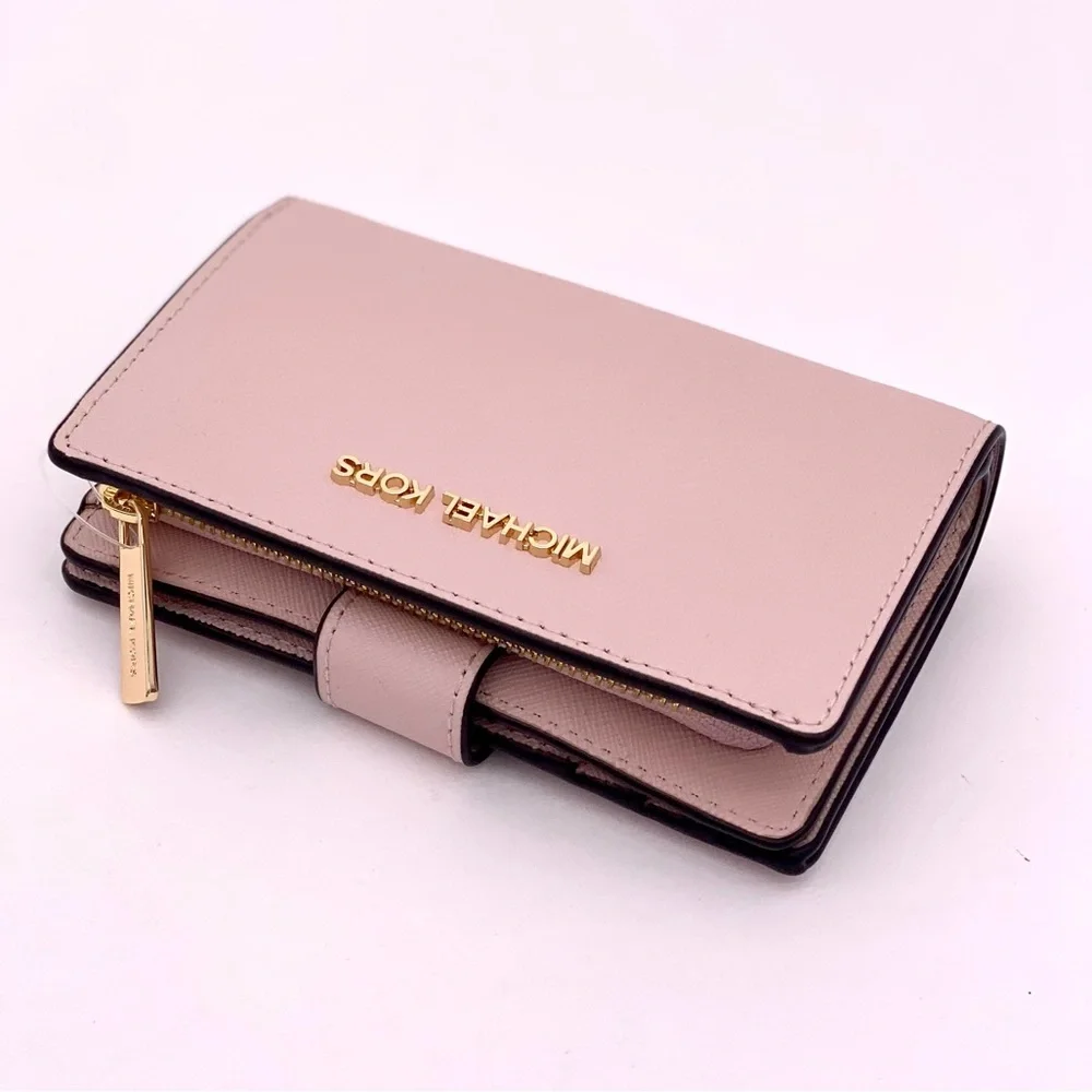 Michael Kors Jet Set Travel Medium Bifold Wallet Pink